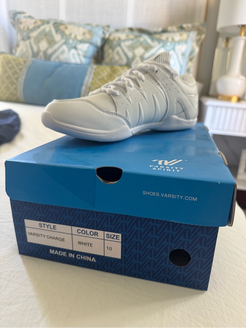 Varsity White Low-Top Cheer Shoes
